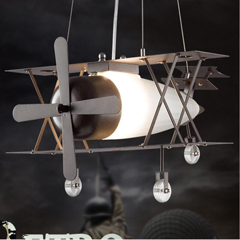 Vintage Airplane Creative Pendant Lamp
