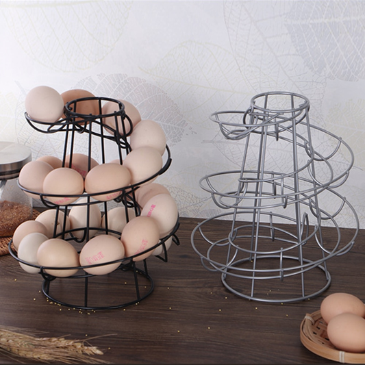 Creative Spiral Egg Dispenser Storage Rack - UTILITY5STORE