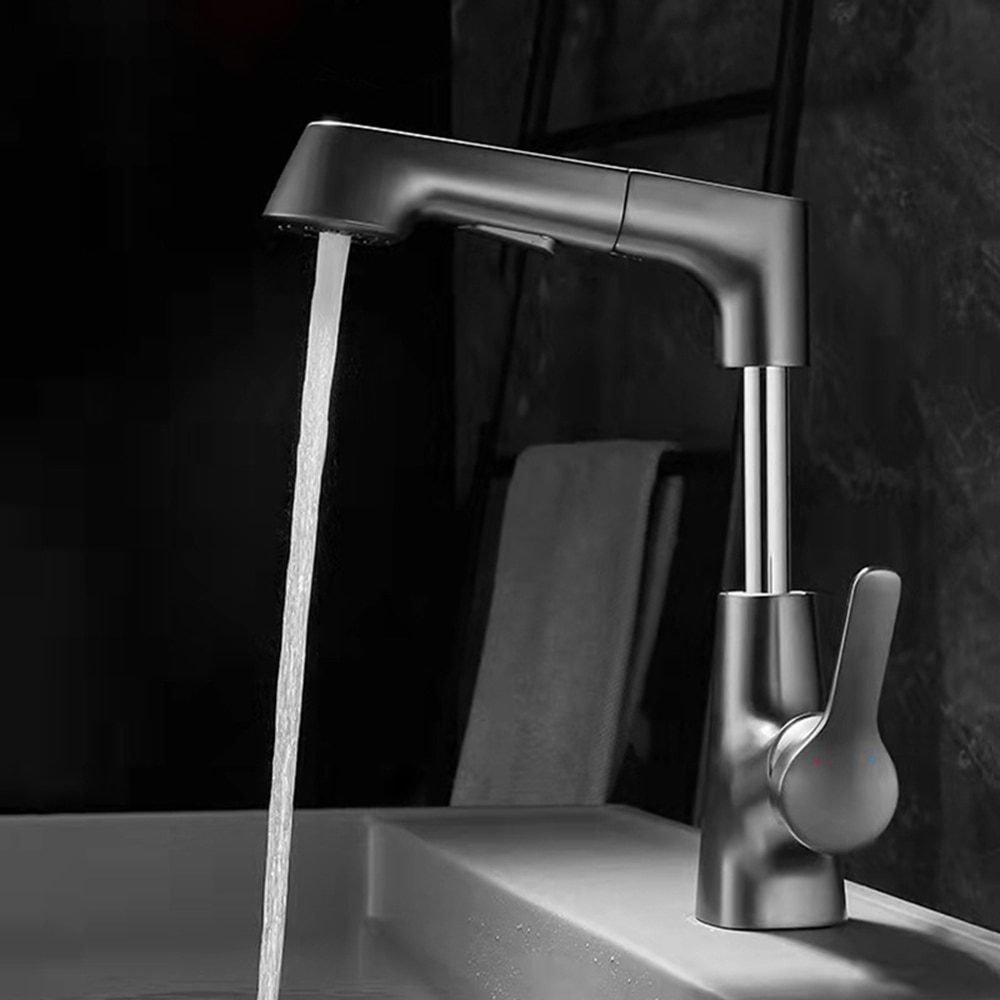 Modern Bathroom Telescopic Basin Waterfall Faucet - UTILITY5STORE