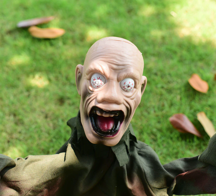 Scary Screaming Zombie Garden Halloween Decoration