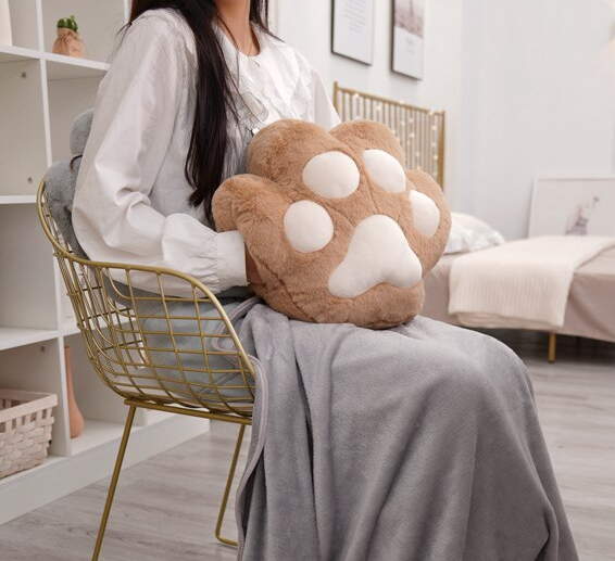 Fluffy Bear Paw Hand Warmer Pillow - UTILITY5STORE