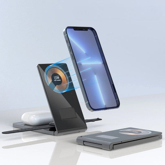 Clear Beam Foldable Magnetic Wireless Charger Stand