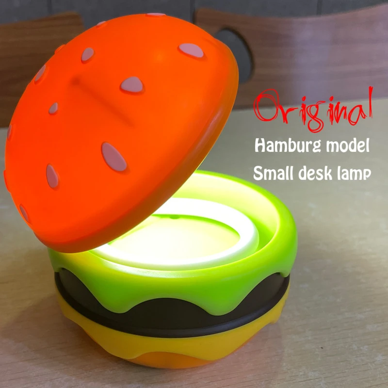 Foldable Wireless Unique Hamburger Table Lamp