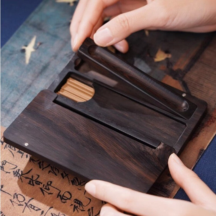 Mystic Portable Wood Incense Box