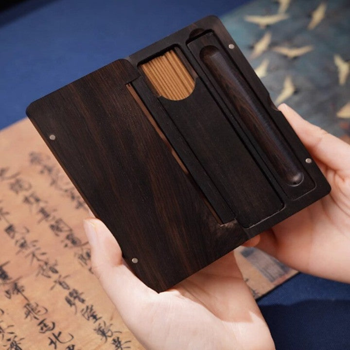 Mystic Portable Wood Incense Box