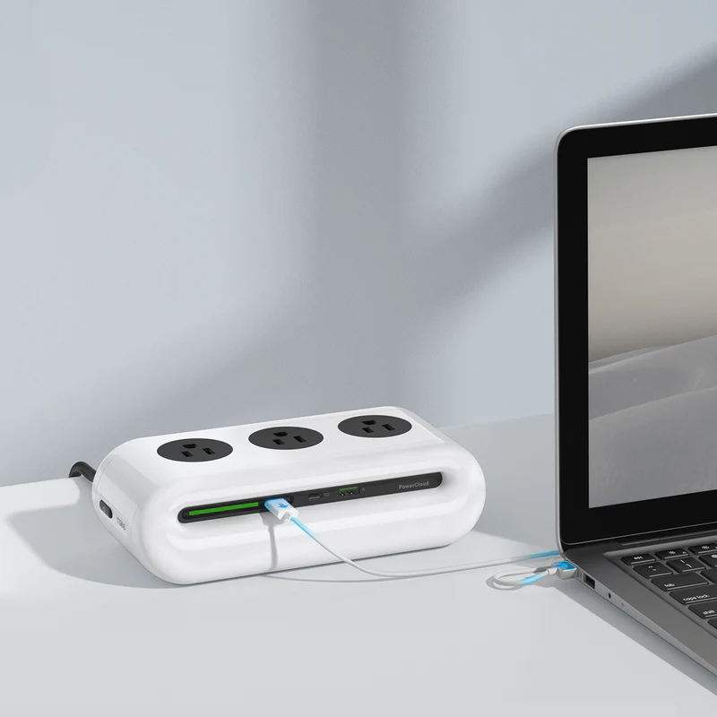 PowerCloud USB Desktop Charging Station Power Strip