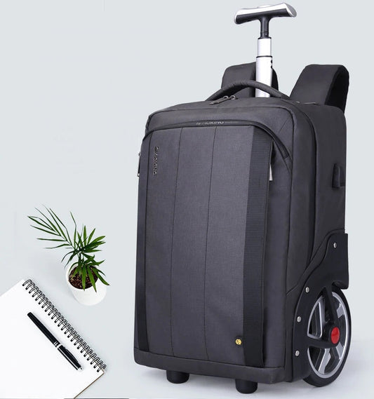 Men Business Travel Trolley Backpack