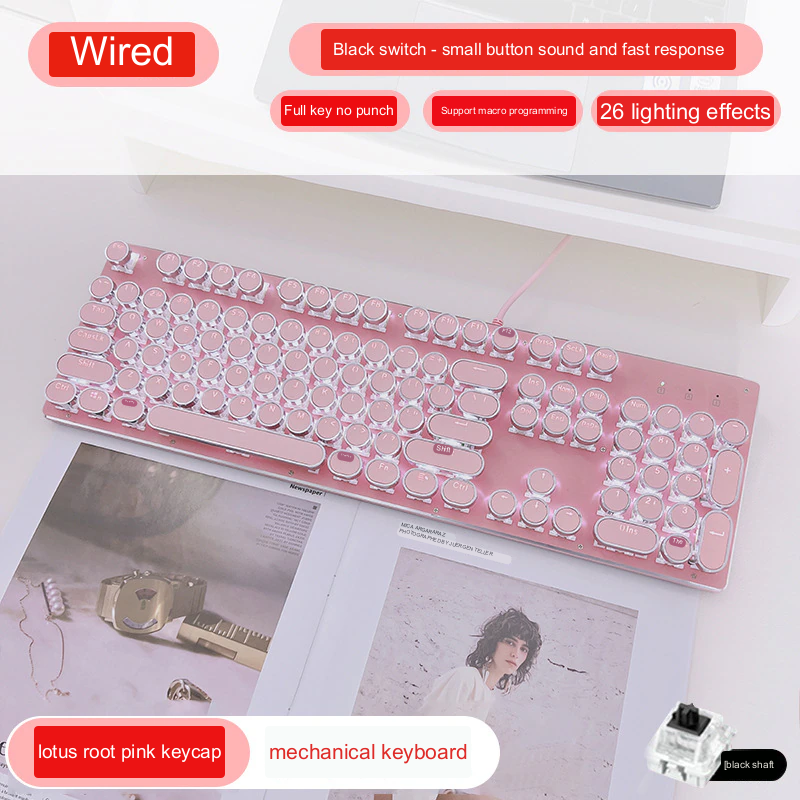 Type Mechanical Retro Press Keyboard