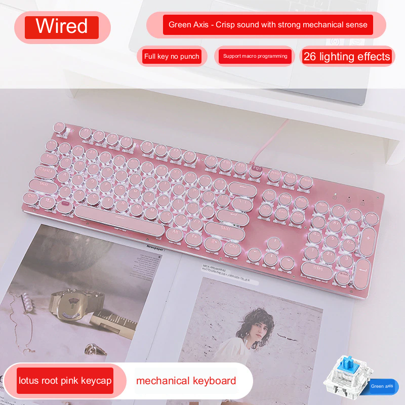 Type Mechanical Retro Press Keyboard